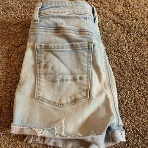 Light blue American eagle denim shorts size 0